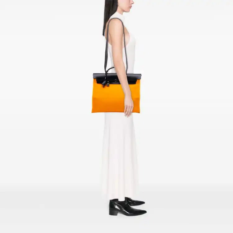 Hermès Toile Herbag Zip Verso 39