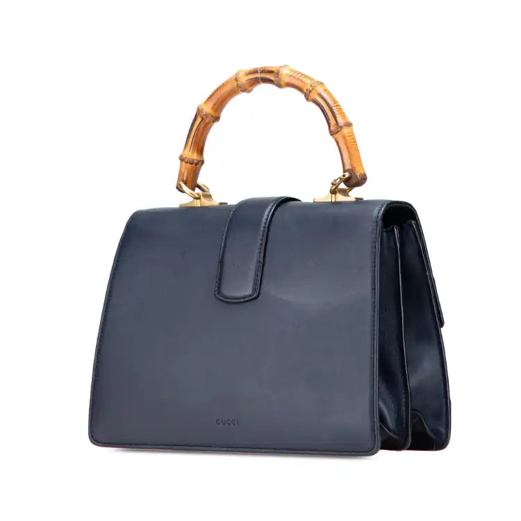 Gucci Medium Leather Bamboo Dionysus Web Satchel