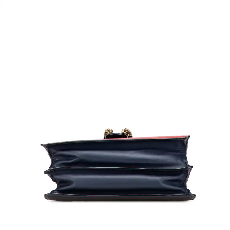 Gucci Medium Leather Bamboo Dionysus Web Satchel