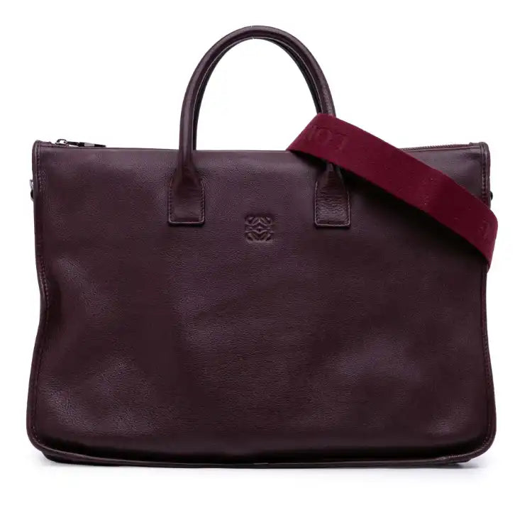 LOEWE Leather Anagram Toledo Briefcase