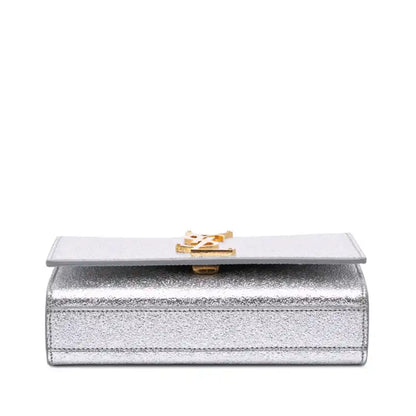 Saint Laurent Small Metallic Calfskin Classic Monogram Kate Crossbody