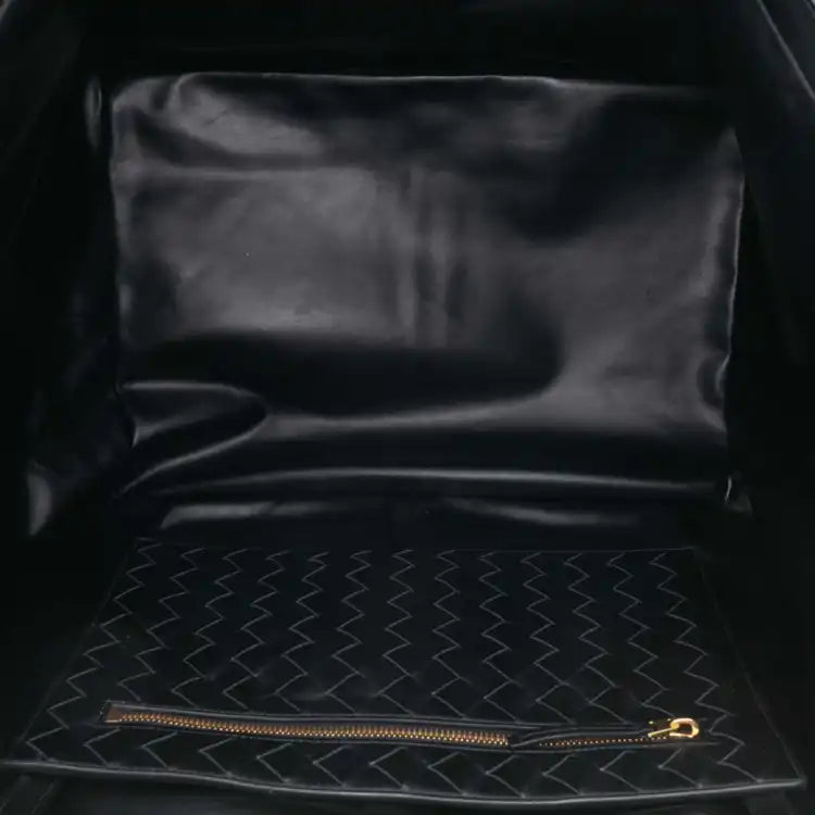 Bottega Veneta Large Wool and Calfskin Flip Flap Tote