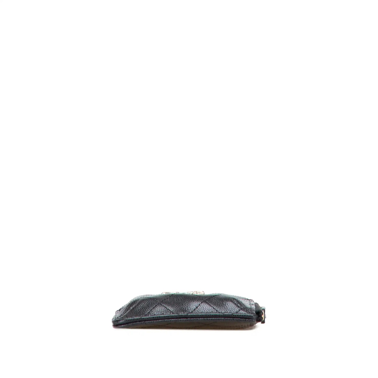 Chanel CC Quilted Caviar Card Holder