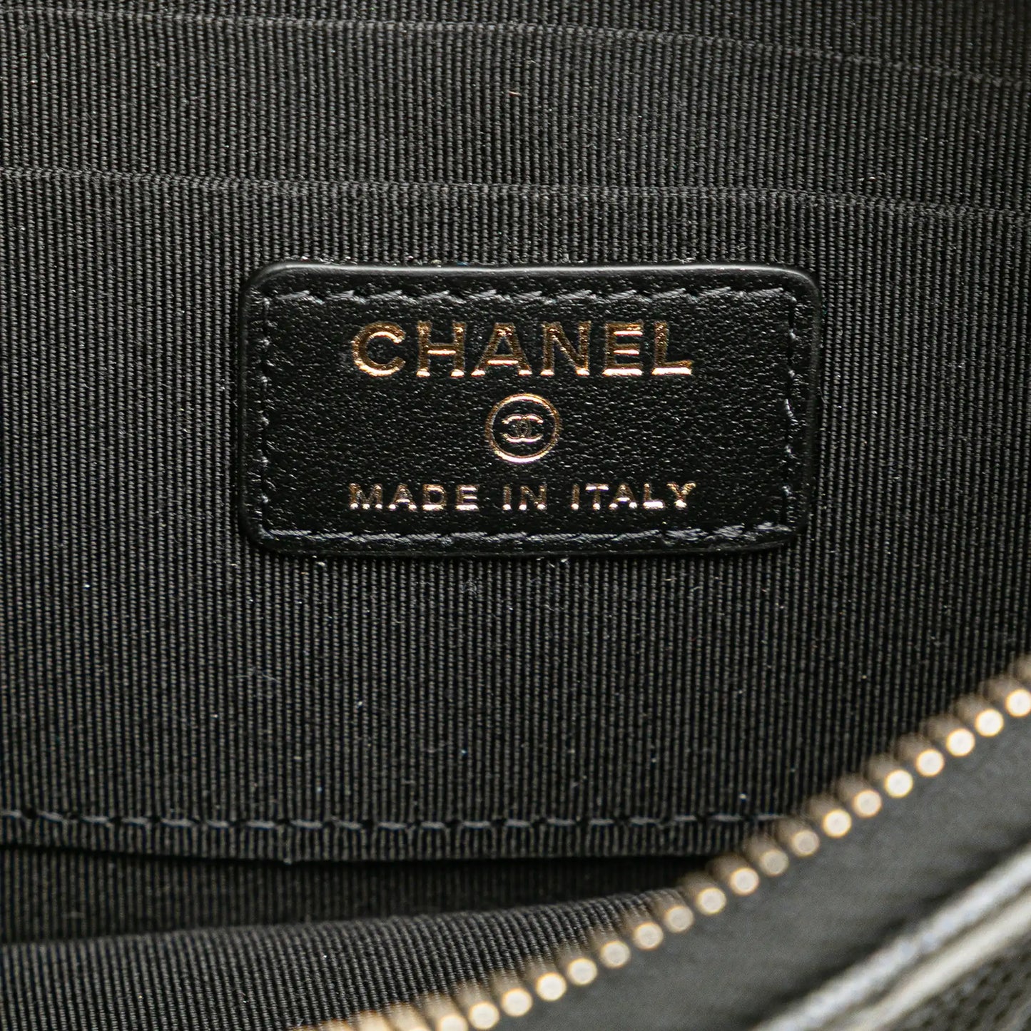 Chanel CC Quilted Caviar Card Holder