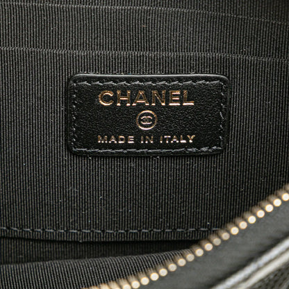 Chanel CC Quilted Caviar Card Holder