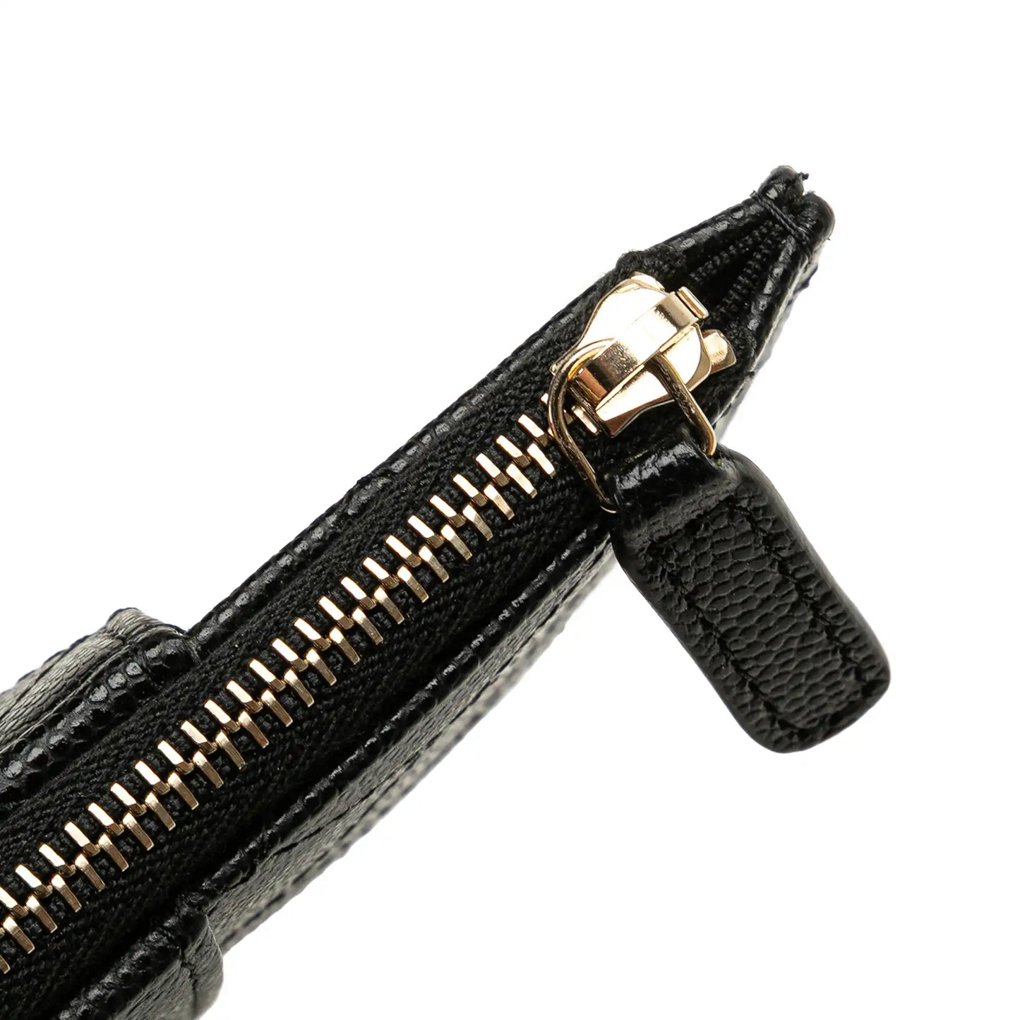 Chanel CC Quilted Caviar Card Holder