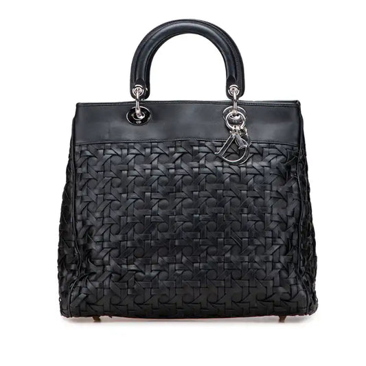 Dior Woven Lambskin Lady Dior Avenue Tote
