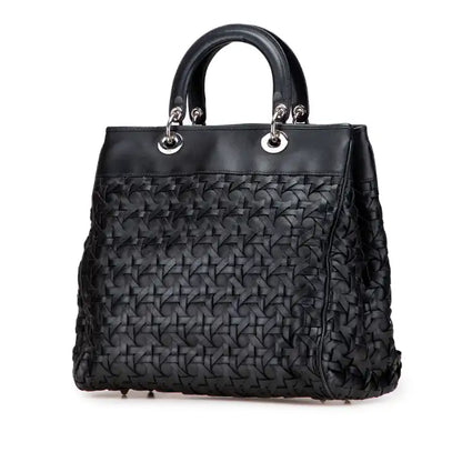 Dior Woven Lambskin Lady Dior Avenue Tote