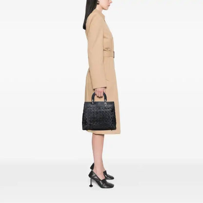Dior Woven Lambskin Lady Dior Avenue Tote