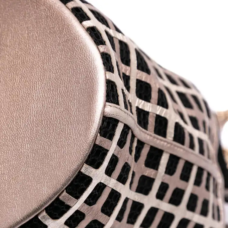 Chanel CC Mesh and Metallic Calfskin Bucket Bag