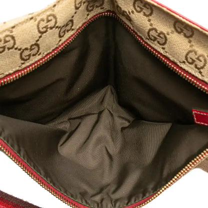 Gucci GG Canvas Web Double Pocket Belt Bag