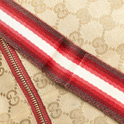 Gucci GG Canvas Web Double Pocket Belt Bag