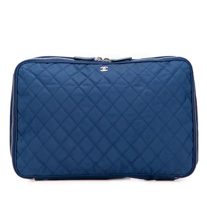 Chanel CC Quilted Nylon Laptop Case
