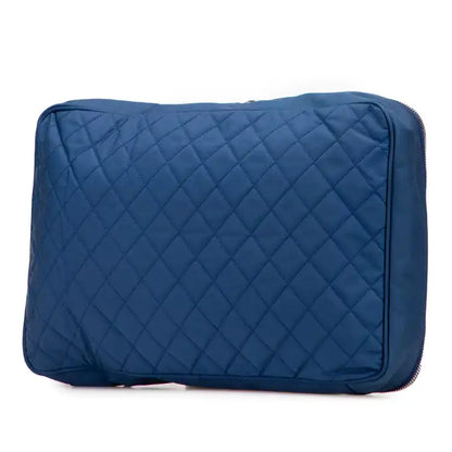 Chanel CC Quilted Nylon Laptop Case