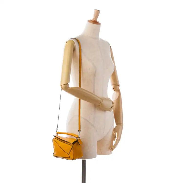 LOEWE Mini Calfskin Puzzle Satchel