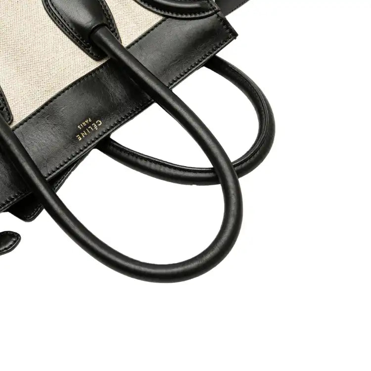 Celine Mini Canvas Tricolor Luggage Tote