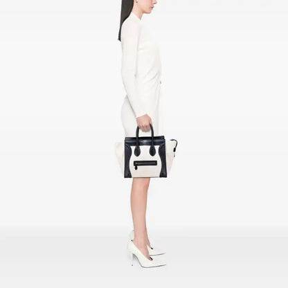 Celine Mini Canvas Tricolor Luggage Tote