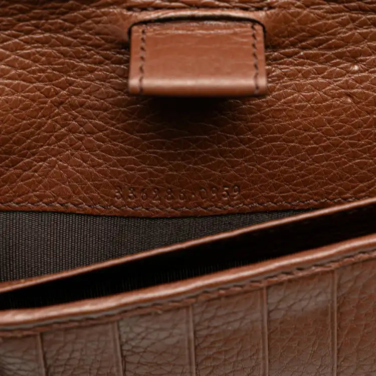 Gucci Pebbled Calfskin Soho Travel Document Case