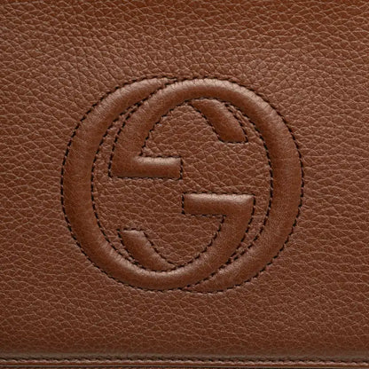 Gucci Pebbled Calfskin Soho Travel Document Case