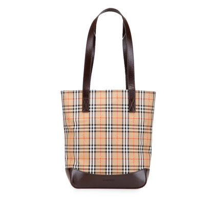 Burberry Haymarket Check Canvas Tote