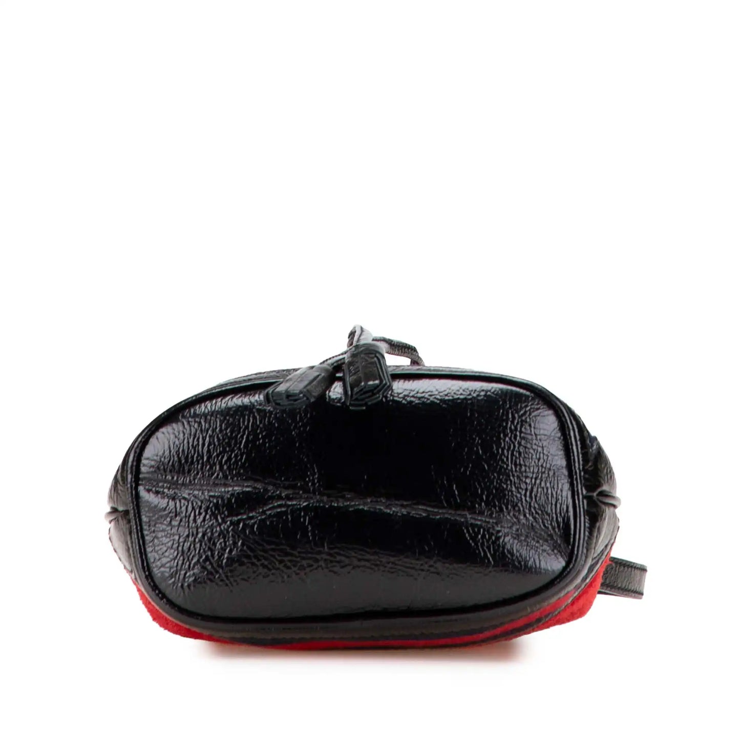 Gucci Mini Suede and Patent Web Ophidia Bucket Bag