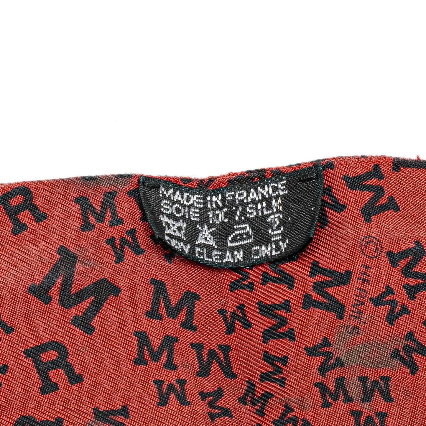 Hermès Scattered Letters Silk Twilly Scarf