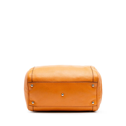 Medium Pebbled Calfskin Soho Boston Bag