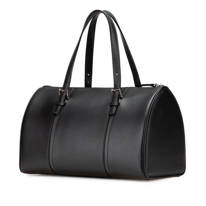 Burberry Leather Boston Bag