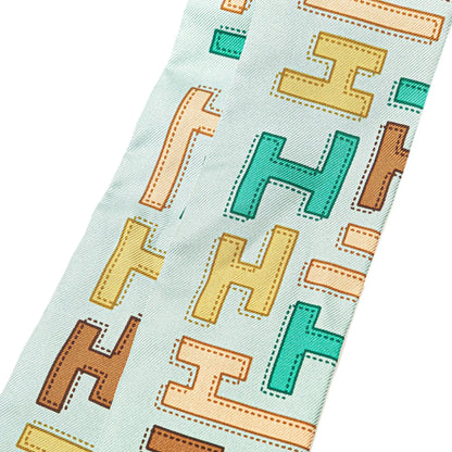 Hermès H Silk Twilly Scarf