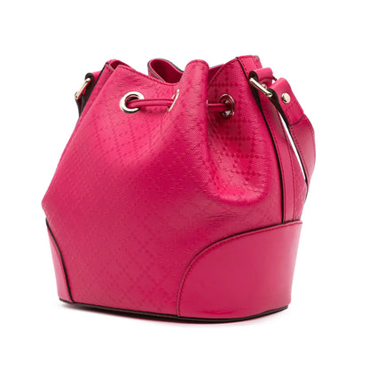 Gucci Diamante Leather Bright Bucket Bag