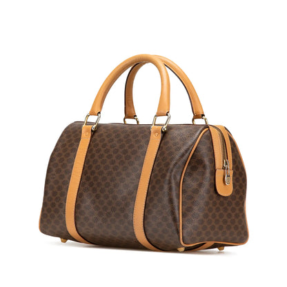 Celine Macadam Coated Canvas Boston Bag