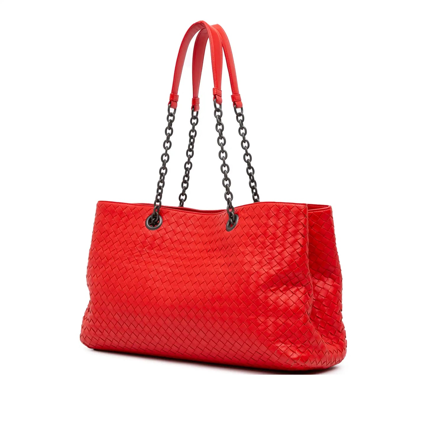 Bottega Veneta Medium Nappa Intrecciato Double Chain Tote