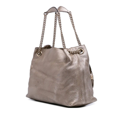 Gucci Medium Leather Soho Chain Tote