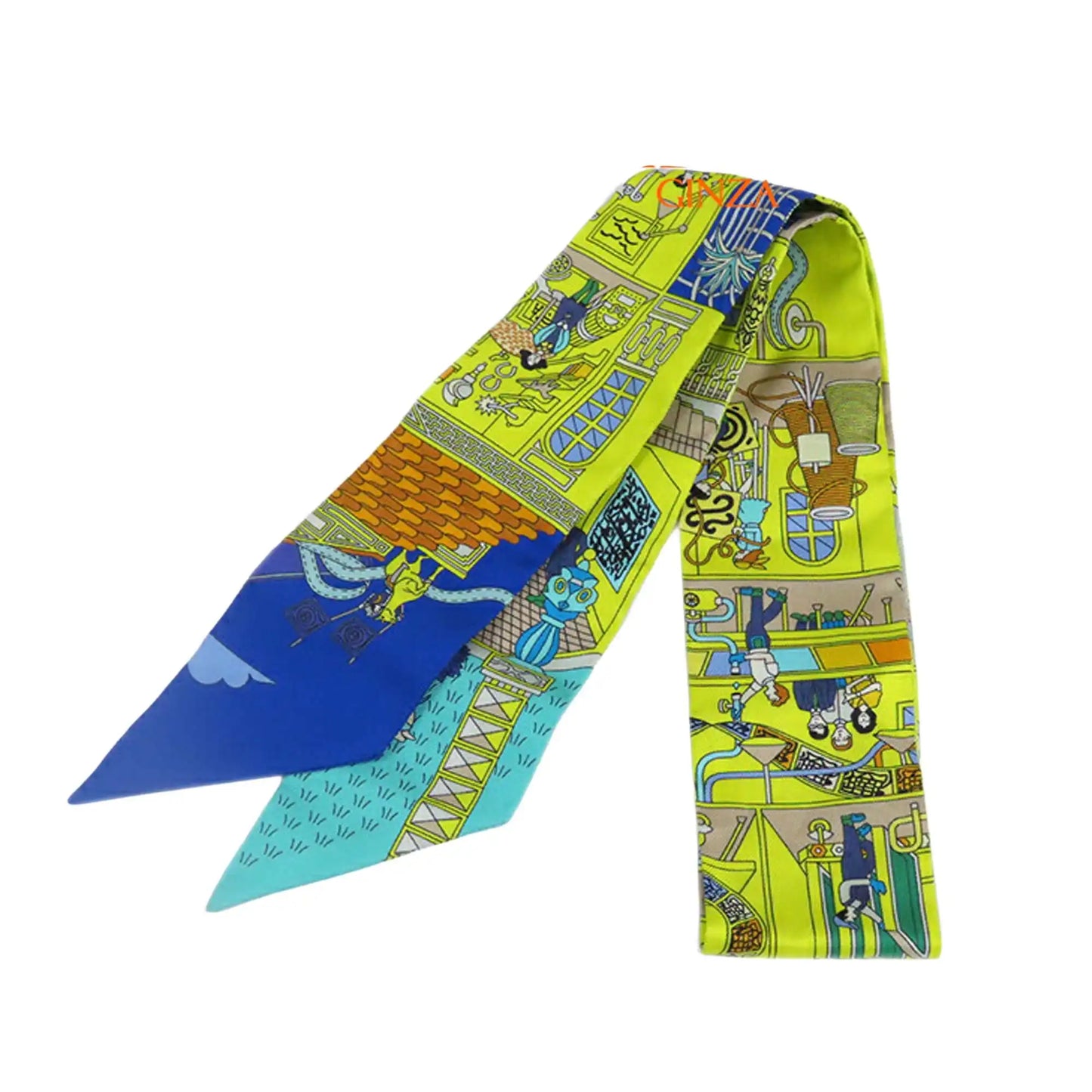 Hermès La Maison Des Carres Silk Twilly Scarf