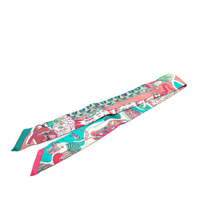 Hermès Exposition Universelle Twilly Silk Scarf