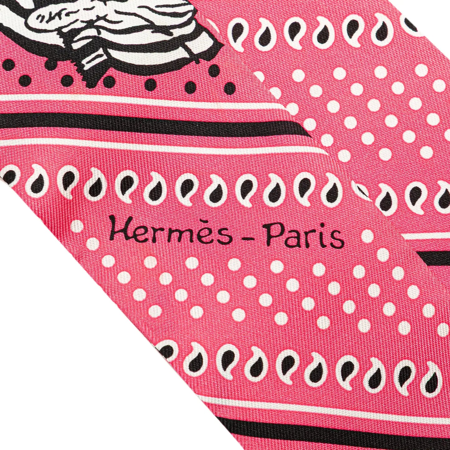 Hermès Les Zebres Silk Twilly Scarf VG0L1UVFL4GNQM09