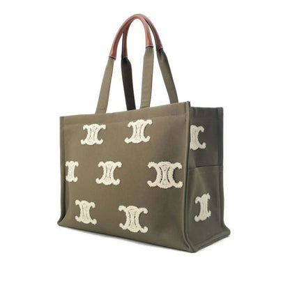 Celine Large Canvas Triomphe Cabas Thais