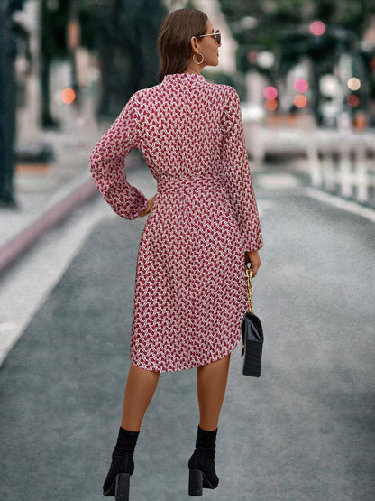 She Wears Glory™ Leah Tie-Front Journey Dress in Vineyard Bloom - She Wears Glory Beverly Hills