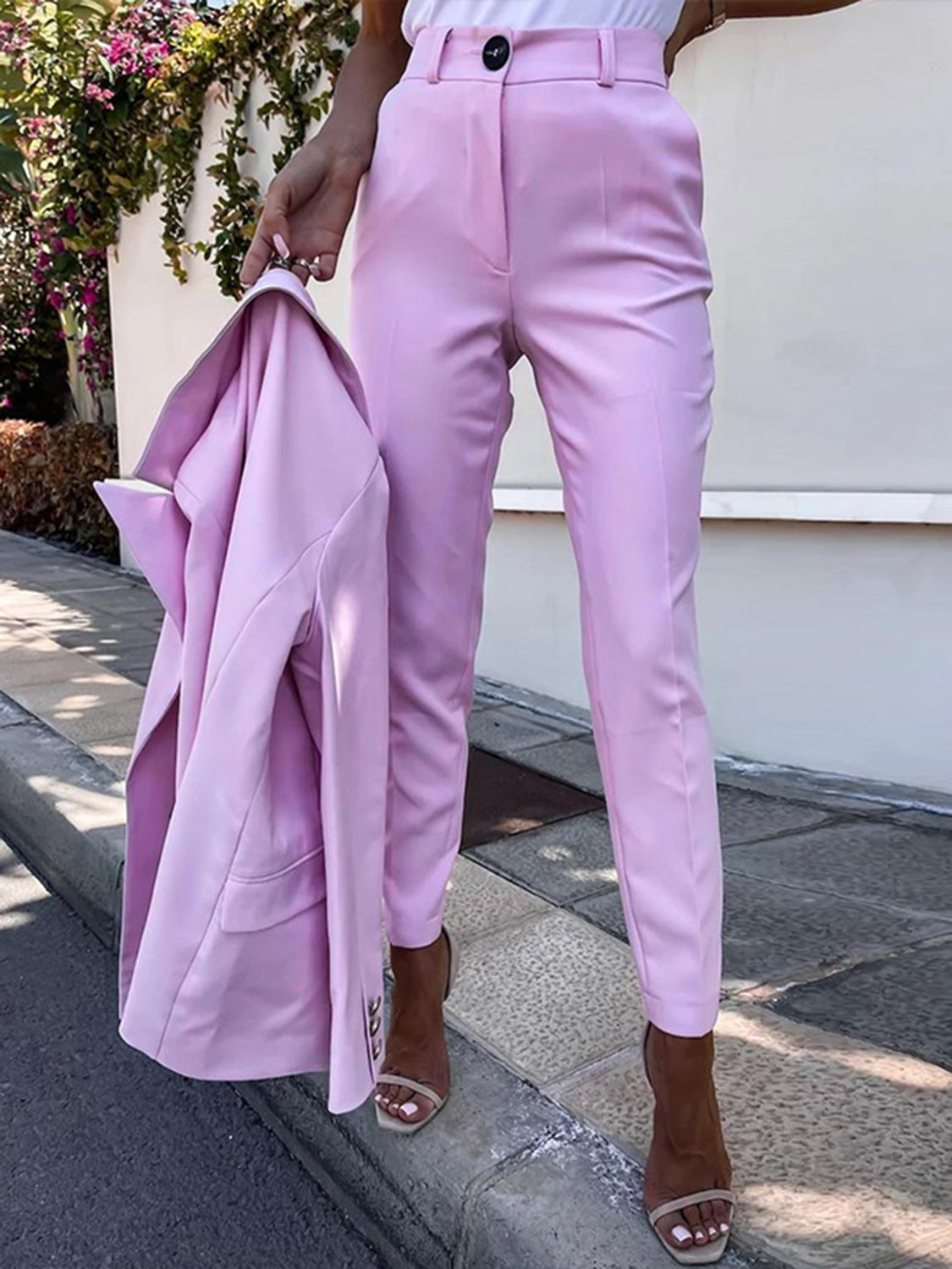 She Wears Glory “Governed by Grace” Two-Piece Blazer & Pants Set - She Wears Glory Beverly Hills