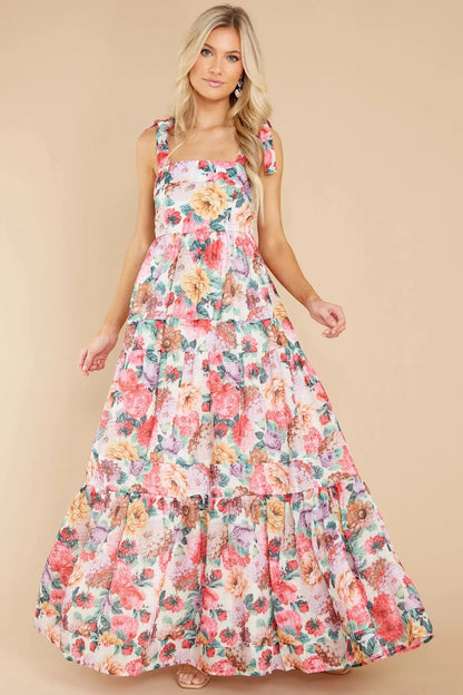 She Wears Glory™ Eve Garden Majesty Maxi Dress in Wildflower Grace - She Wears Glory Beverly Hills