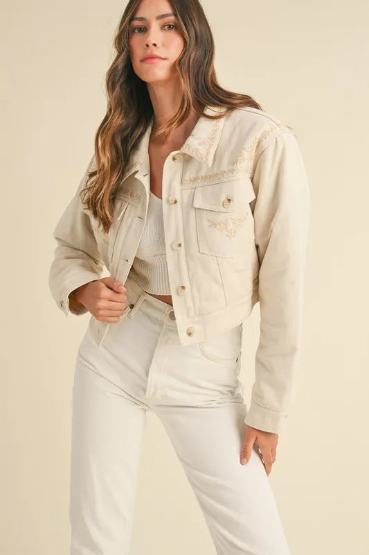 She Wears Glory™ Embroidered Quilted Jacket – Beauty That Covers, Boldness That Speaks - She Wears Glory Beverly Hills