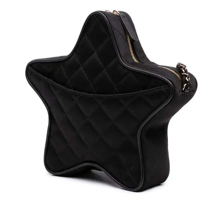 Chanel Quilted Satin Walk Of Fame Star Crossbody