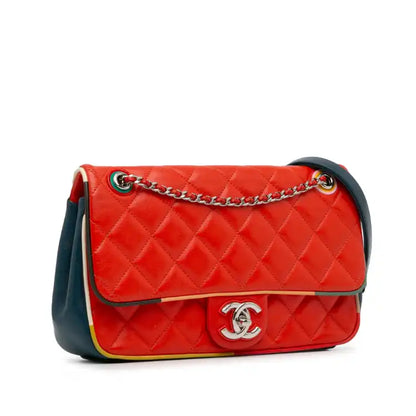 Chanel Medium Quilted Lambskin Cuba Color Flap