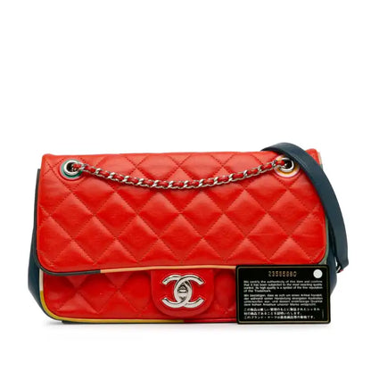 Chanel Medium Quilted Lambskin Cuba Color Flap