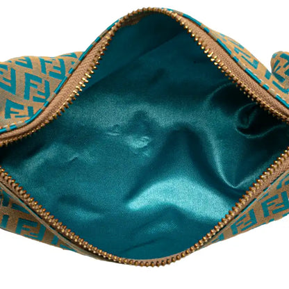 Fendi Zucchino Canvas Barrel Pochette