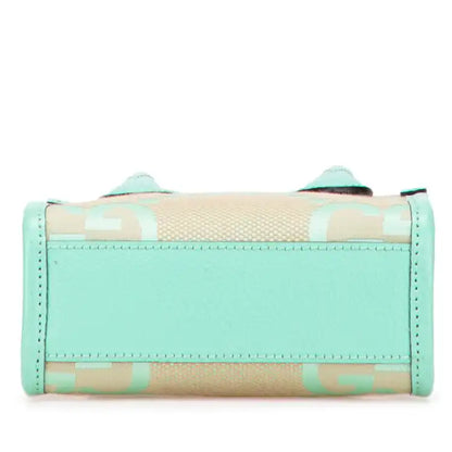 Gucci Mini Jumbo GG Canvas Interlocking G Satchel