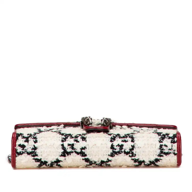 Gucci Mini GG Tweed Dionysus Wallet on Chain