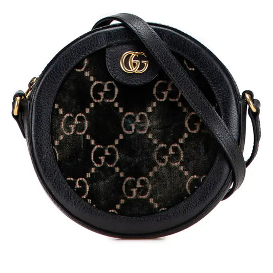 Gucci GG Marmont Velvet Round Crossbody