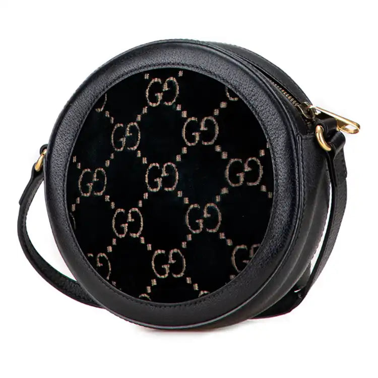 Gucci GG Marmont Velvet Round Crossbody