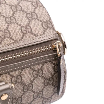 Gucci Medium GG Supreme Joy Unicef Snowman in Africa Boston Bag